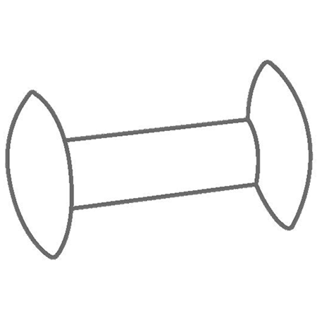 Omrörarmagnet, IKAFLON 37 PTFE hundben 37 x 8 x 20 mm, 5 st/fp